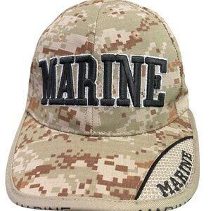 USMC Marine Hat Cap New with Tag Brown Camo